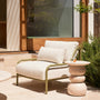 Dune Outdoor Arm Chair - Olive / Sand Weave