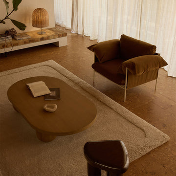 Alva Armchair (Nougat Frame, Malibu Cognac)