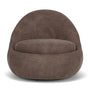 Babette Swivel Armchair - Aulla Cacao Textured Weave