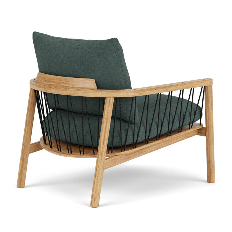 Form Blue Grey Fabric / Oak