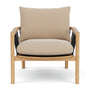 Enzo Oak Armchair - Form Cream Fabric / Oak