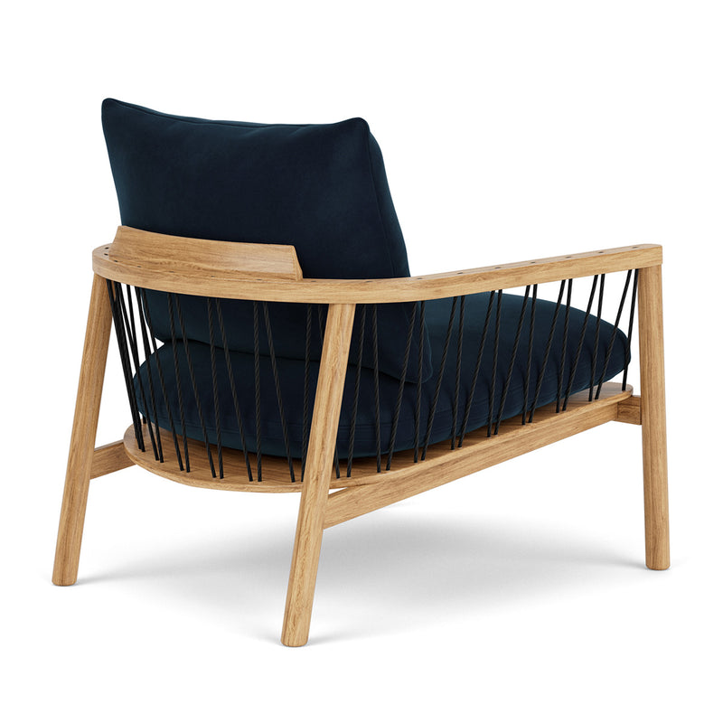 Lux Navy Velvet / Oak
