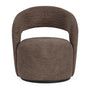 Judi Swivel Armchair - Aulla Cacao Textured Weave