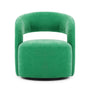 Judi Swivel Armchair - Moss Grass Green Fabric