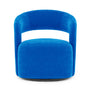 Judi Swivel Armchair - Mark Cobalt Blue Weave