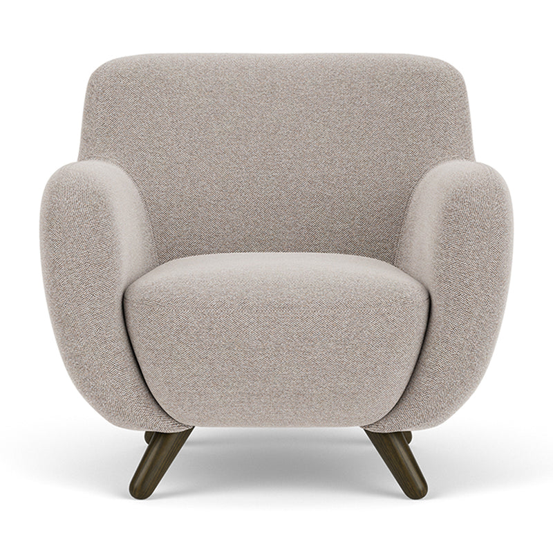 Agnes Brown Textured Weave / Dark Walnut