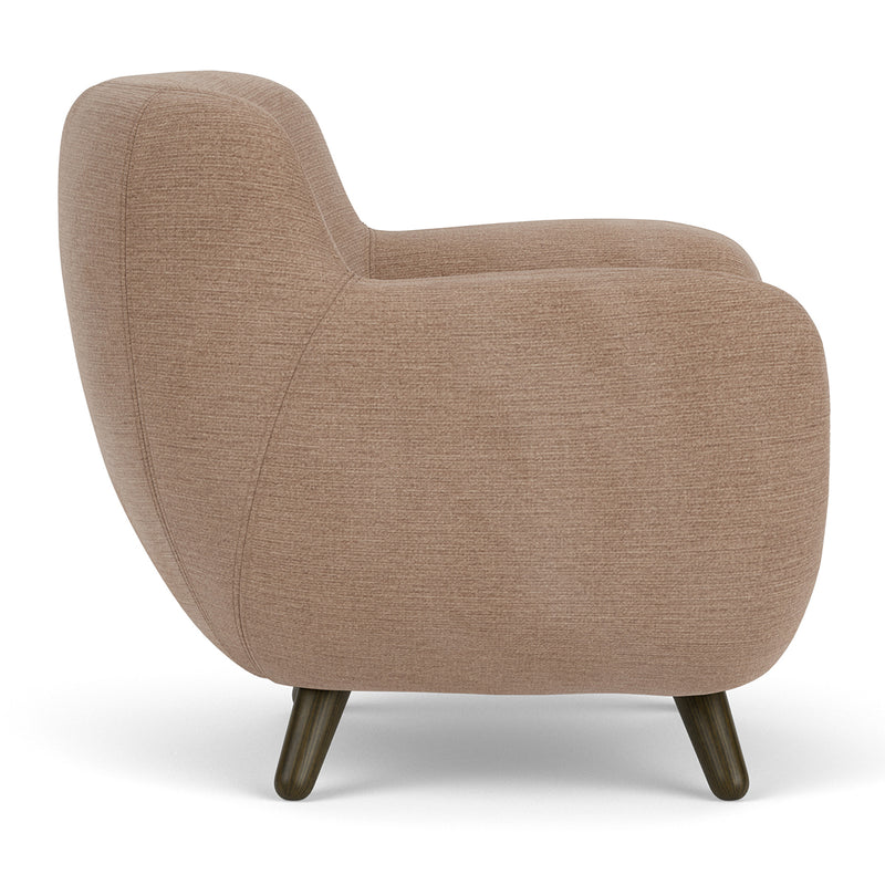 Aulla Caramel Textured Weave / Dark Walnut