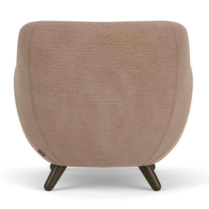 Aulla Caramel Textured Weave / Dark Walnut