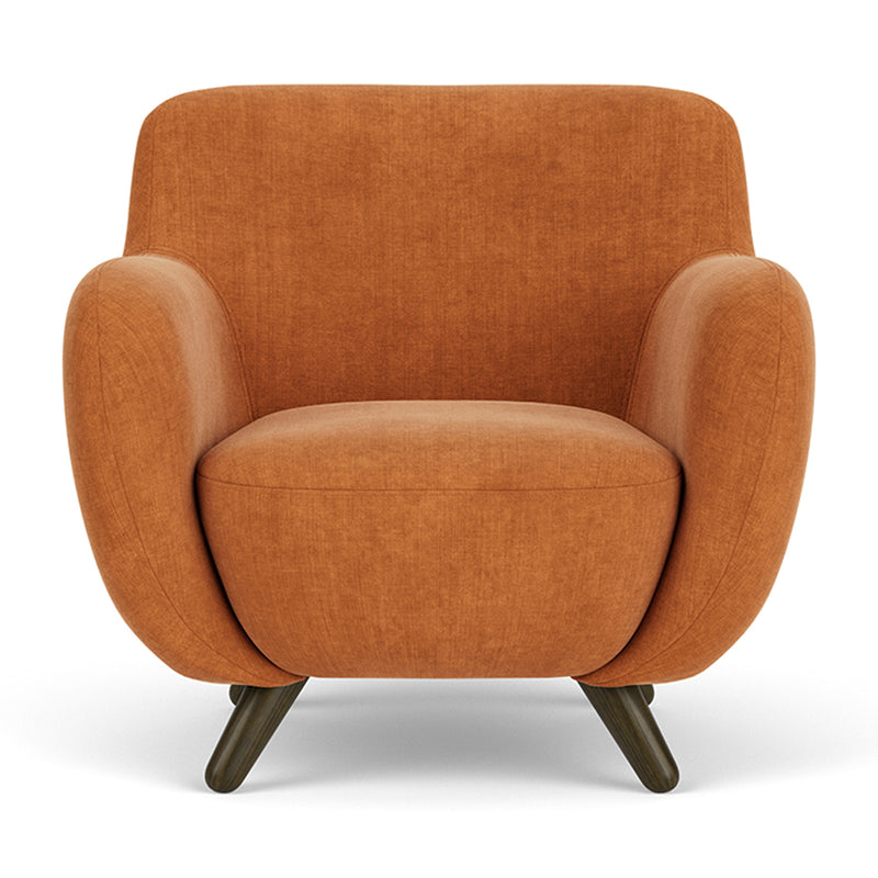 Danny Amber Textured Weave / Dark Walnut