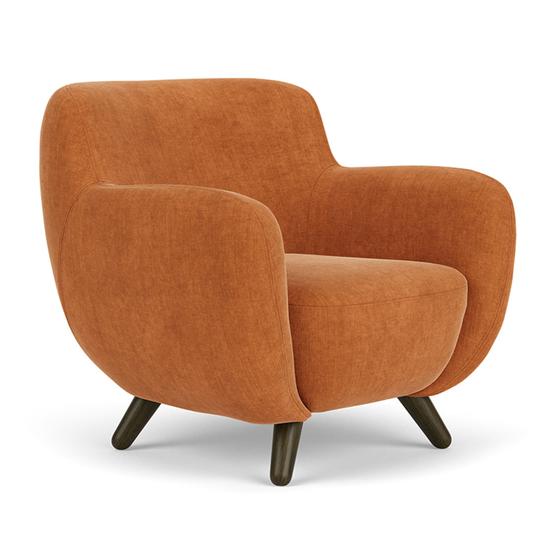 Danny Amber Textured Weave / Dark Walnut