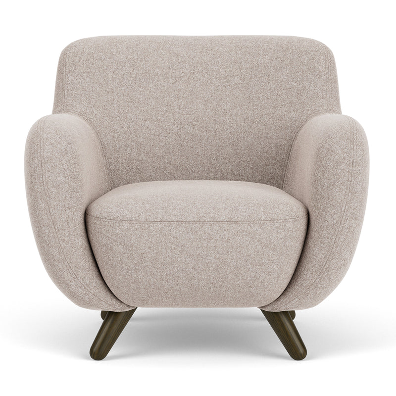 Fabio Stone Fabric / Dark Walnut