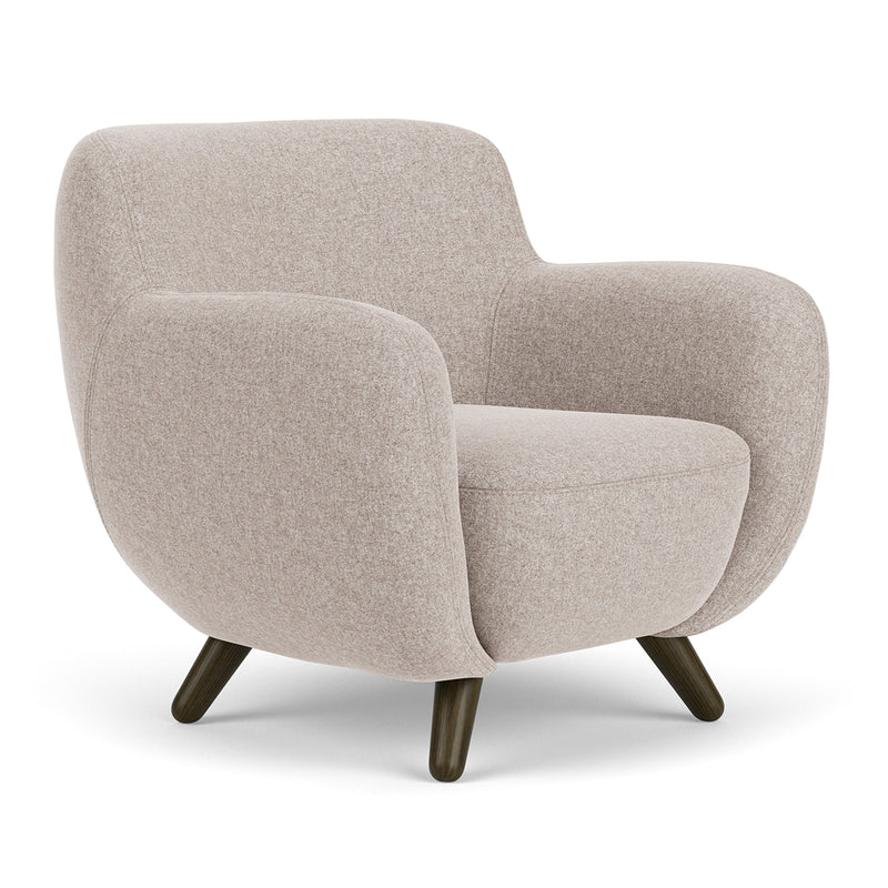 Fabio Stone Fabric / Dark Walnut