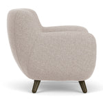 Fabio Stone Fabric / Dark Walnut