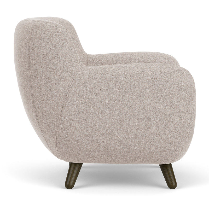 Fabio Stone Fabric / Dark Walnut