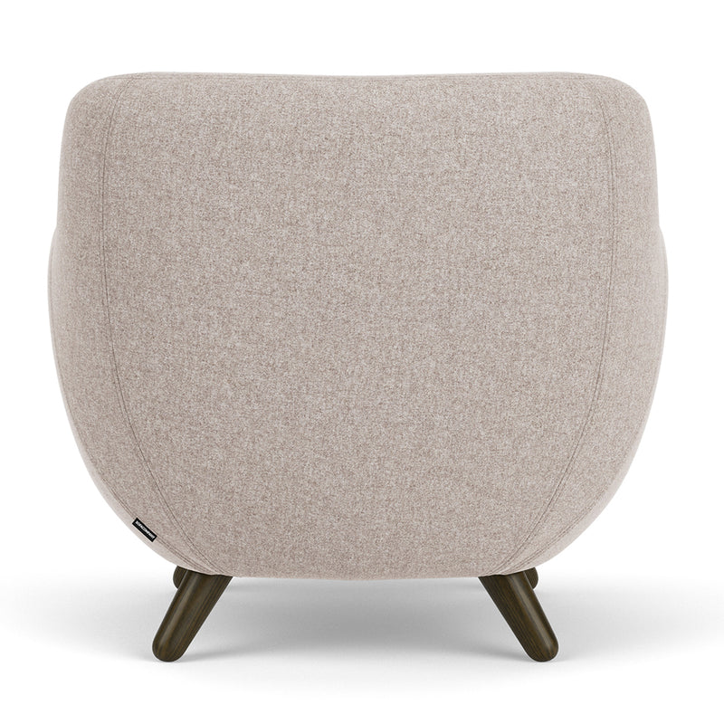 Fabio Stone Fabric / Dark Walnut