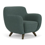 Form Blue Grey Fabric / Dark Walnut