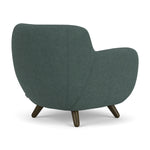 Form Blue Grey Fabric / Dark Walnut