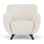 Otis Armchair - Free Dune Velvet Cord / Dark Walnut