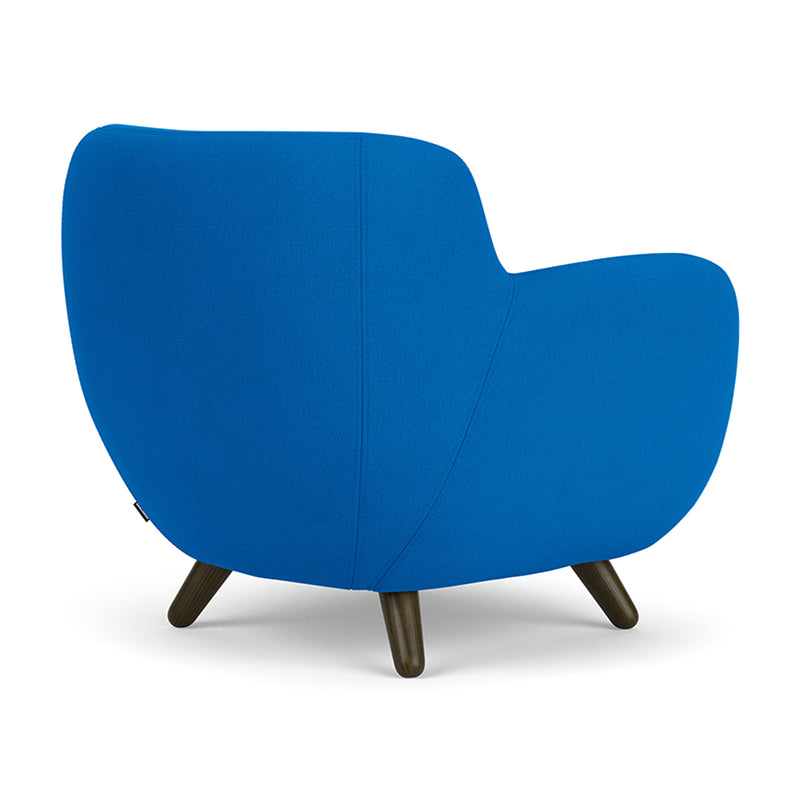 Mark Cobalt Blue Weave / Dark Walnut