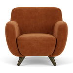 Moss Rust Fabric / Dark Walnut