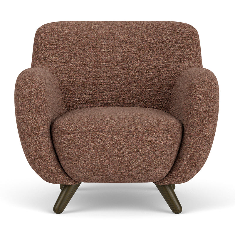 Pebble Rust Boucle / Dark Walnut