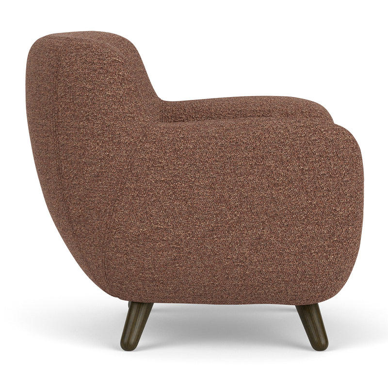 Pebble Rust Boucle / Dark Walnut