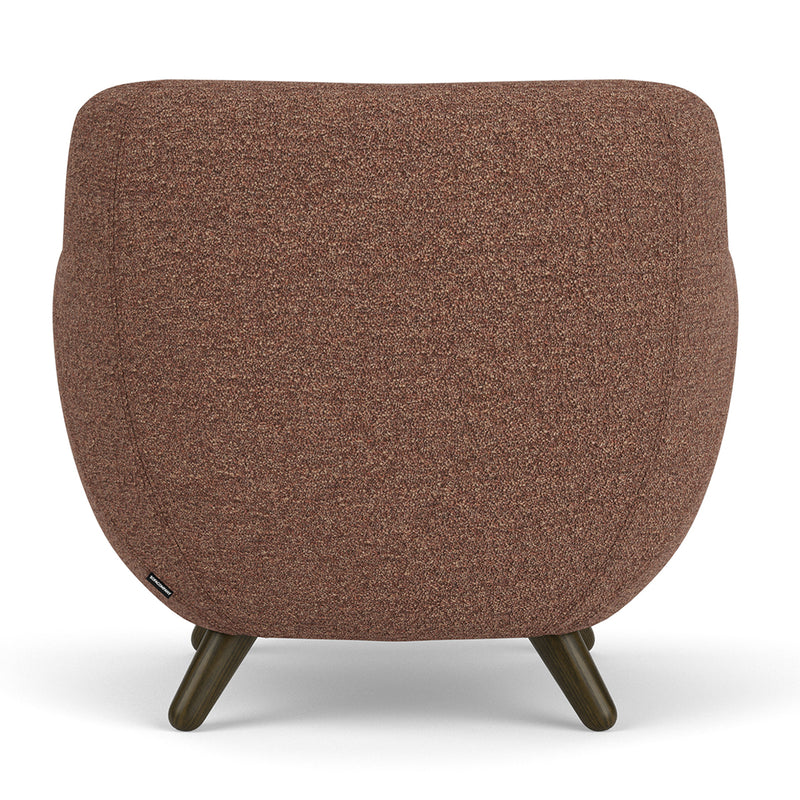 Pebble Rust Boucle / Dark Walnut