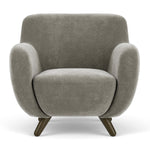 Planet Grey Green Fabric / Dark Walnut