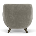 Planet Grey Green Fabric / Dark Walnut