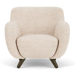 Vega Cream Textured Weave / Dark Walnut