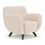 Vega Cream Textured Weave / Dark Walnut