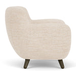 Vega Cream Textured Weave / Dark Walnut