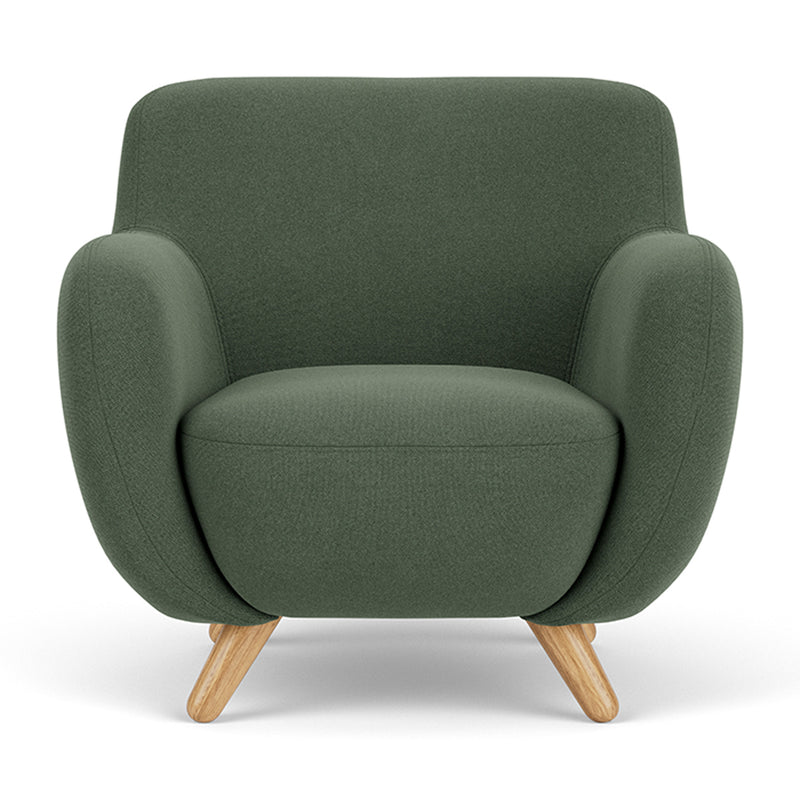 Cura Dark Green Weave / Oak