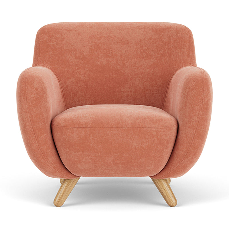 Danny Dusty Rose Textured Weave / Oak