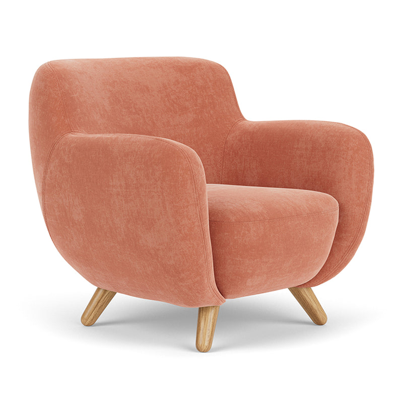 Danny Dusty Rose Textured Weave / Oak