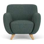 Form Blue Grey Fabric / Oak