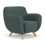 Form Blue Grey Fabric / Oak