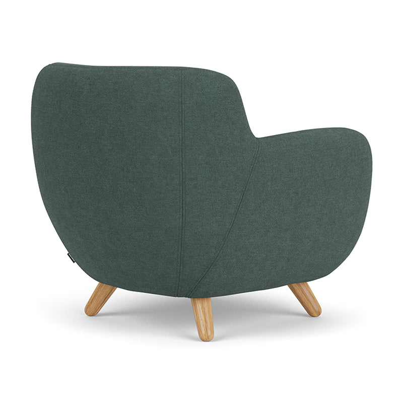 Form Blue Grey Fabric / Oak