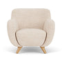 Otis Armchair - Vega Cream Textured Weave / Oak