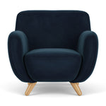 Lux Navy Velvet / Oak