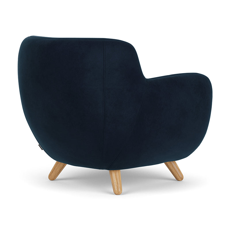 Lux Navy Velvet / Oak