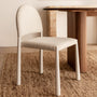 Valentina Dining Chair - Sand Boucle / Ivory Frame