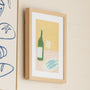 Life x MON Wine Pairing Print - Blush / Framed Art Print / 33 x 45cm