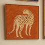 Life x MON Cheetah Muse Print - Nutmeg / Framed Canvas / 72 x 72cm