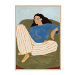 Blue / Framed Art Print, No Border / 33 x 45cm