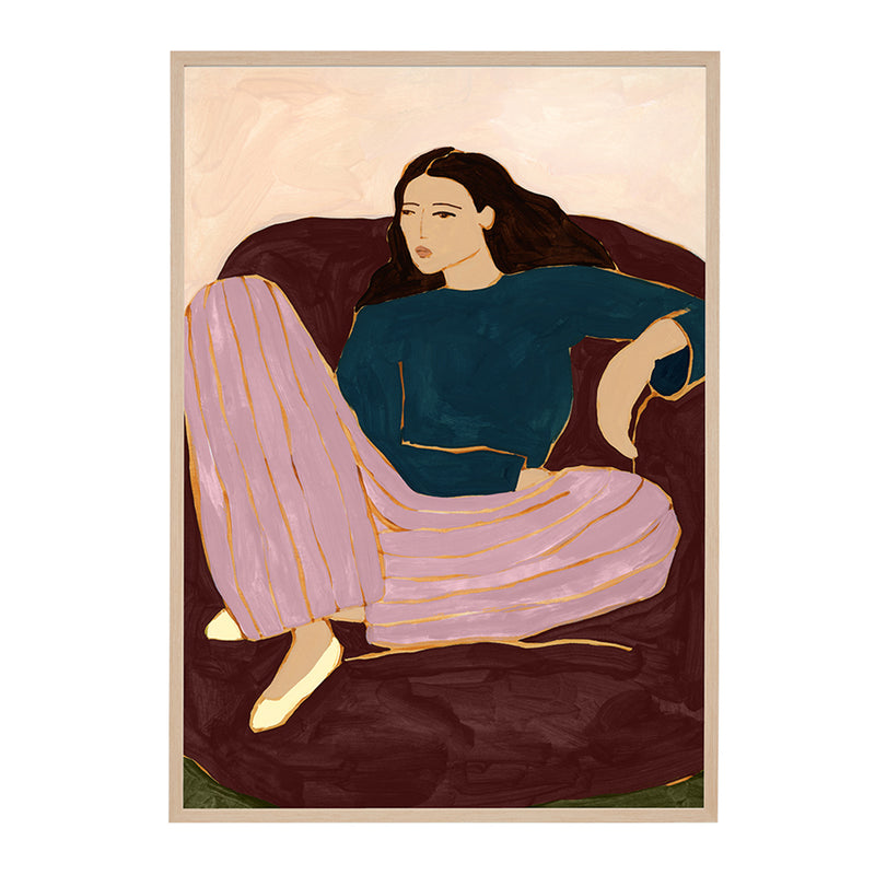 Lilac / Framed Art Print, No Border / 33 x 45cm