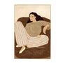 Life X MON A Space She Holds Art Print - Natural / Framed Canvas / 52 x 77cm