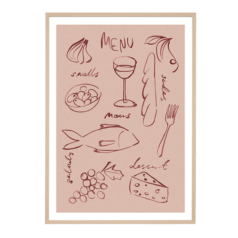Blush / Framed Art Print / 33 x 45cm