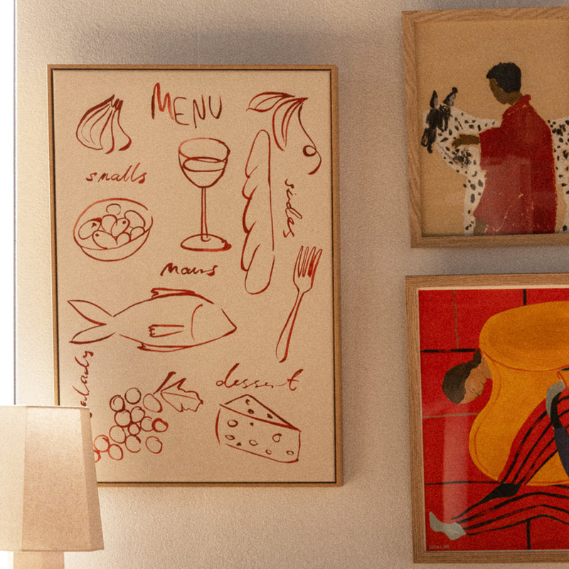 Red / Framed Art Print / 33 x 45cm