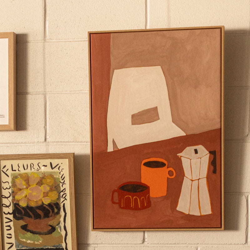 Tangerine / Framed Canvas / 42 x 62cm